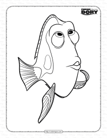 Finding Dory Coloring Pages for Kids