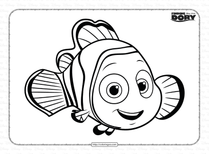 finding dory coloring sheet