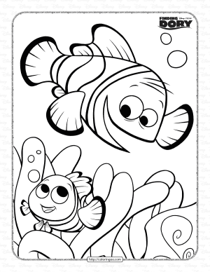finding dory pdf coloring activities