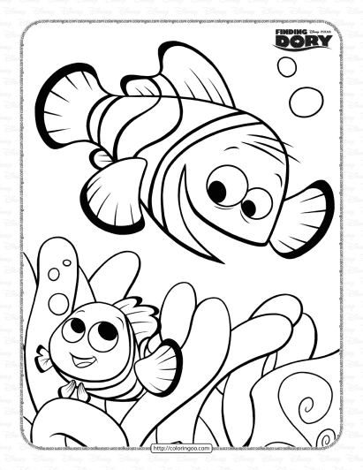 finding dory pdf coloring activities