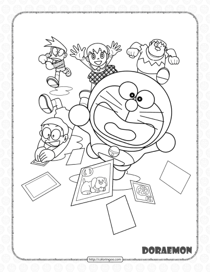 free doraemon coloring pages