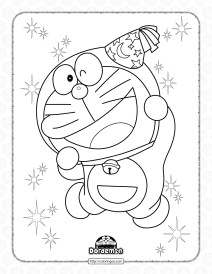 free printable doraemon coloring sheet