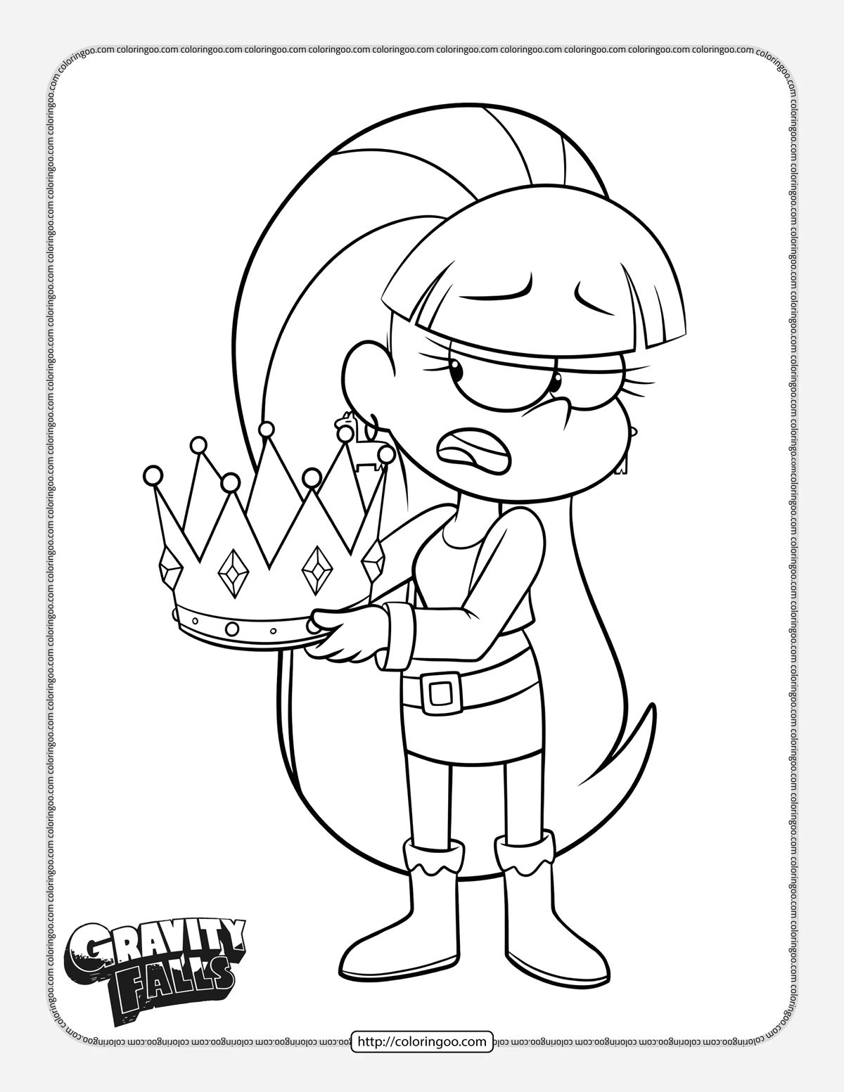 gravity falls pacifica northwest coloring page
