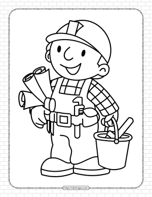 Printable Bob the Builder Coloring Pages