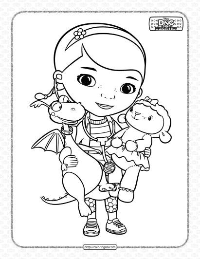 printable doc mcstuffins coloring pages