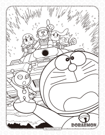 printable doraemon coloring pages