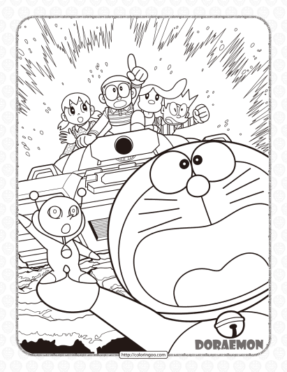 printable doraemon coloring pages