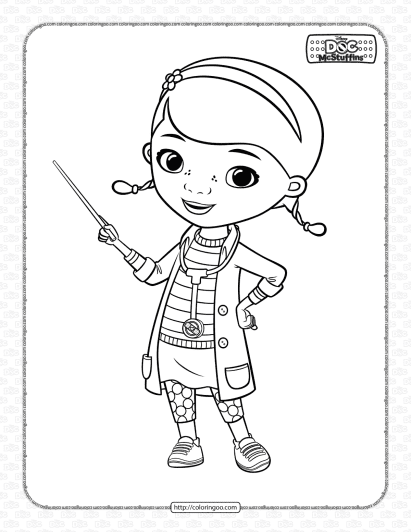 printable dottie mcstuffins coloring pages