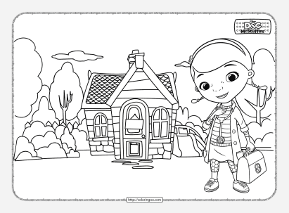 printable dottie mcstuffins colouring pages