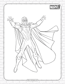 Printable Marvel Magneto Pdf Coloring Sheet