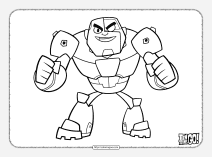 teen titans go cyborg coloring pages