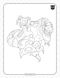 transformers grimlock pdf coloring sheet