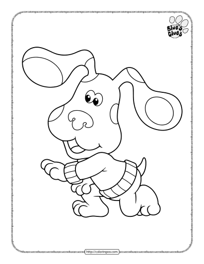 blues clues pdf coloring pages