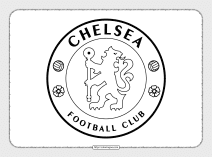 chelsea football club logo coloring page