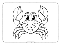 crab coloring pages for children