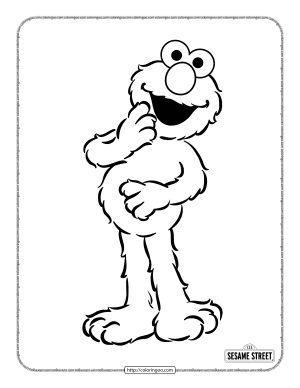free printable elmo coloring pages