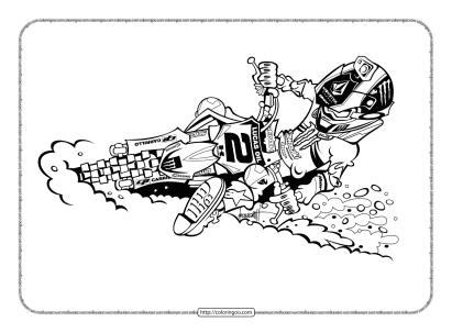 kawasaki off road bike pdf coloring pages