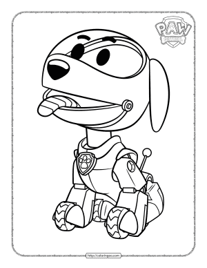 paw patrol robo dog coloring pages