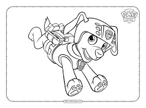 paw patrol zuma coloring sheet