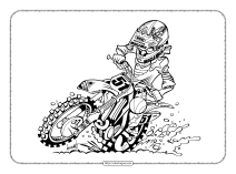 printable bike coloring pages