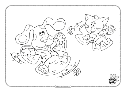 printable blues clues pdf coloring pages