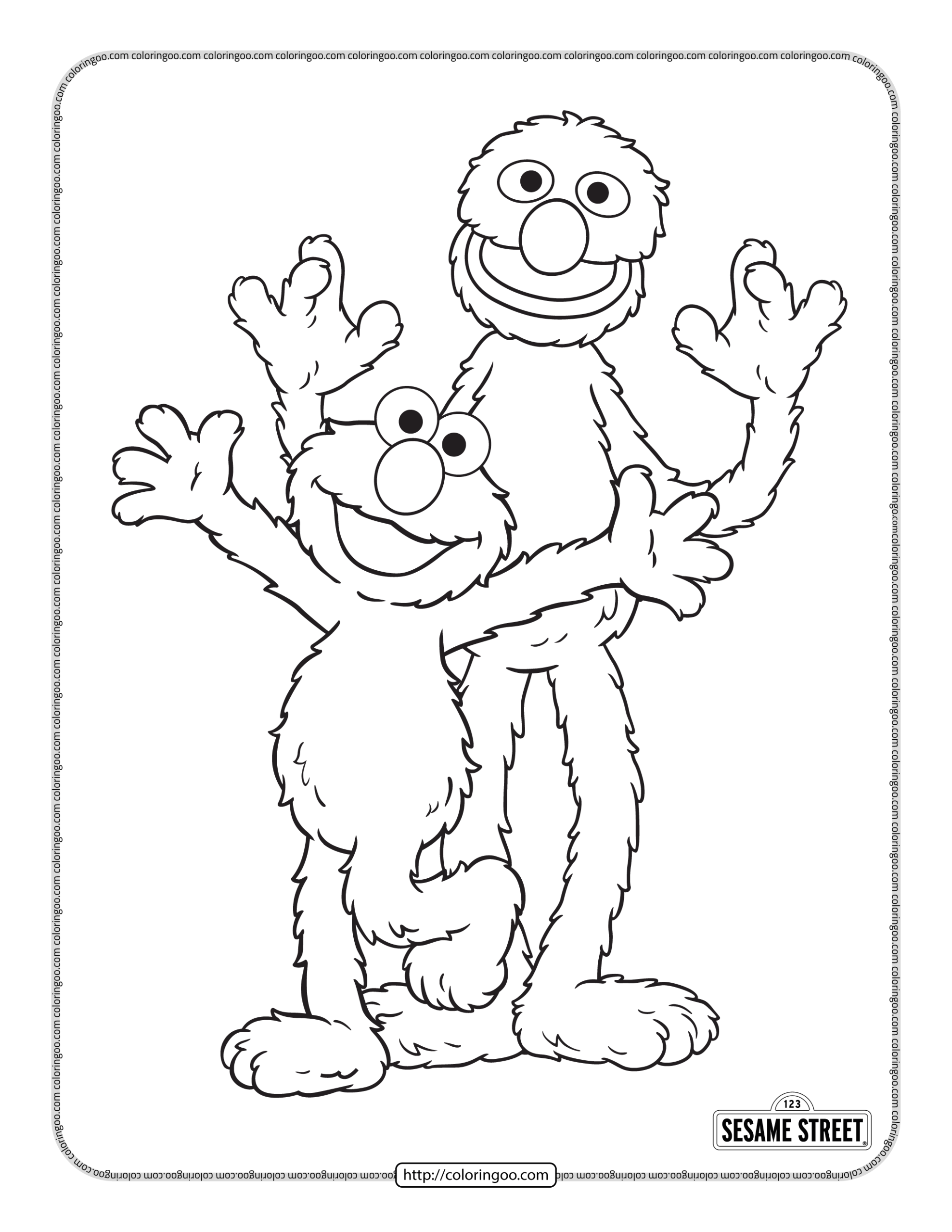 40+ Sesame Street Coloring Pages (Free Pdf Printables)