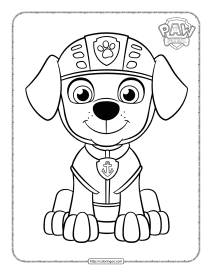 printable paw patrol zuma coloring sheet