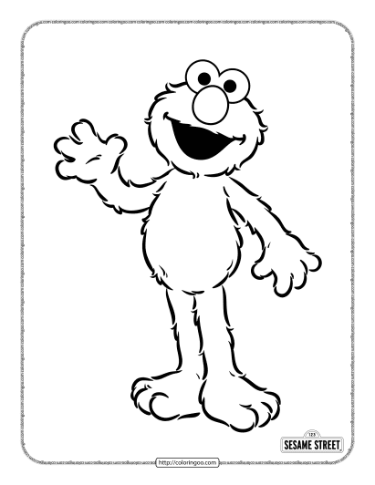 sesame street elmo pdf coloring pages