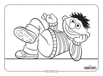 sesame street ernie pdf coloring activities