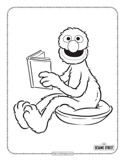 sesame street louie pdf coloring pages