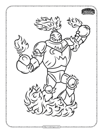 skylanders blast zone coloring pages