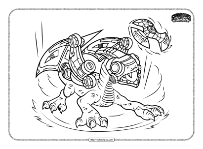 skylanders drobot coloring pages