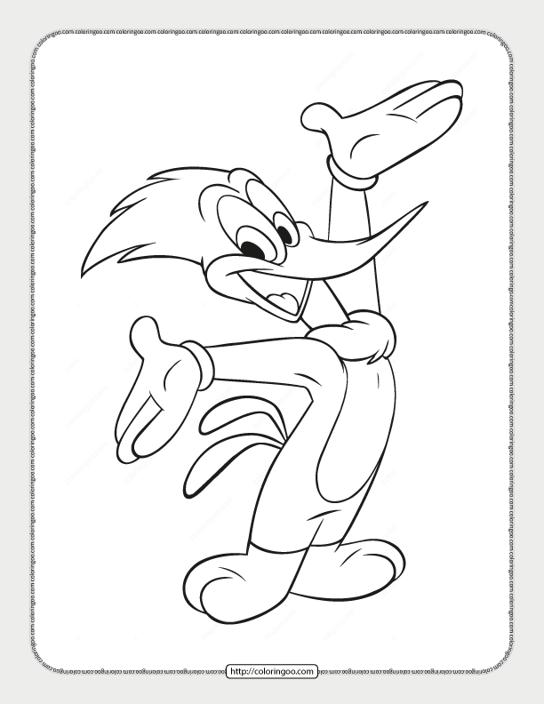 Printable Woody Woodpecker Coloring Pages (Updated 2022)