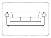 couch coloring pages