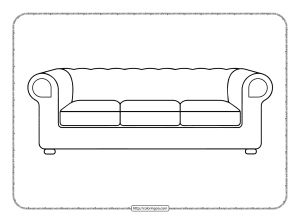 couch coloring pages