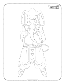 dragonball god of destruccion universe coloring pages