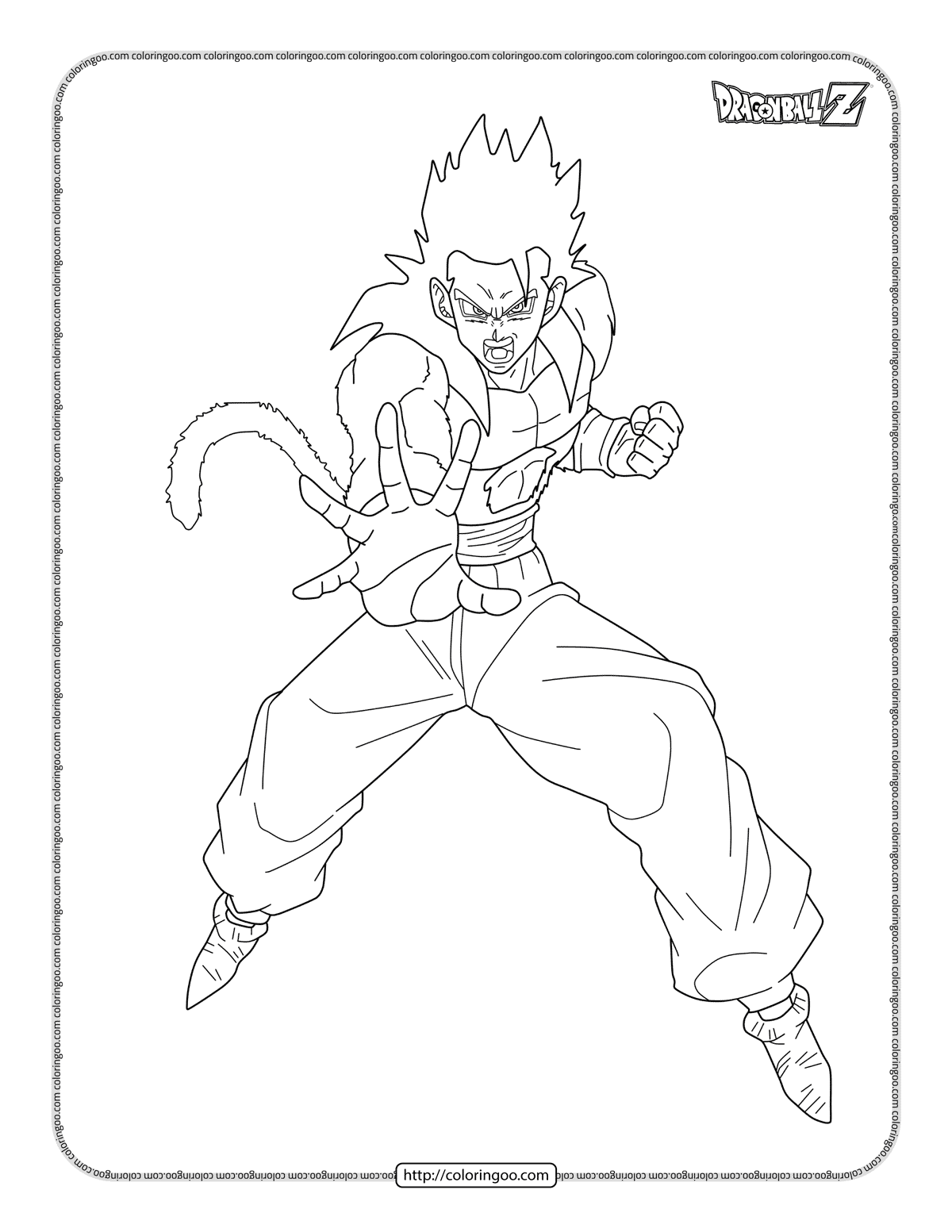 dragonball gohan coloring pages