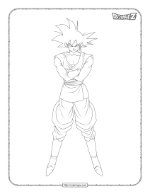 free goku coloring pages