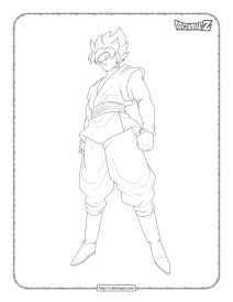 free printable goku coloring pages