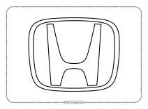 free printable honda logo vector outline