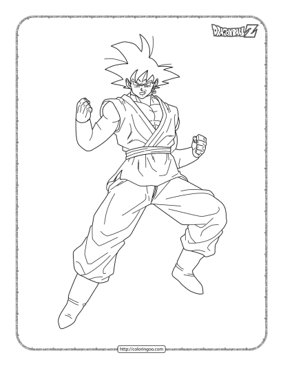 goku coloring pages