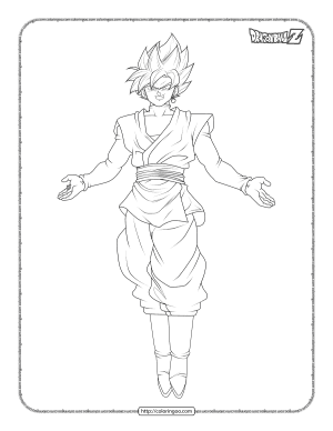 Goku Coloring Pages for Kids