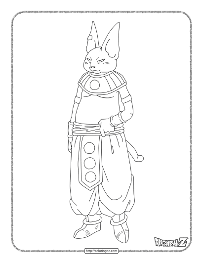 printable dragonball champa coloring pages