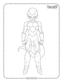 printable dragonball frost forma coloring sheet