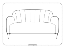 printable sofa coloring pages