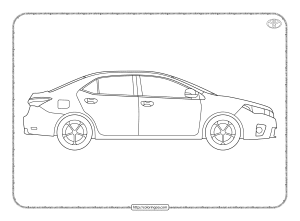 printable toyota corolla pdf coloring pages