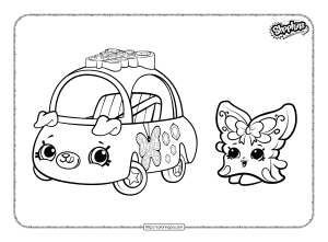 shopkins cutie car speedy sparkles coloring pages