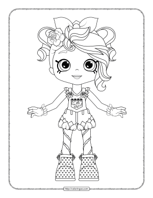 shopkins shoppies rosie bloom coloring page