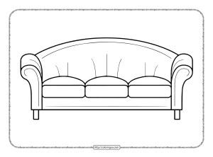 sofa coloring pages