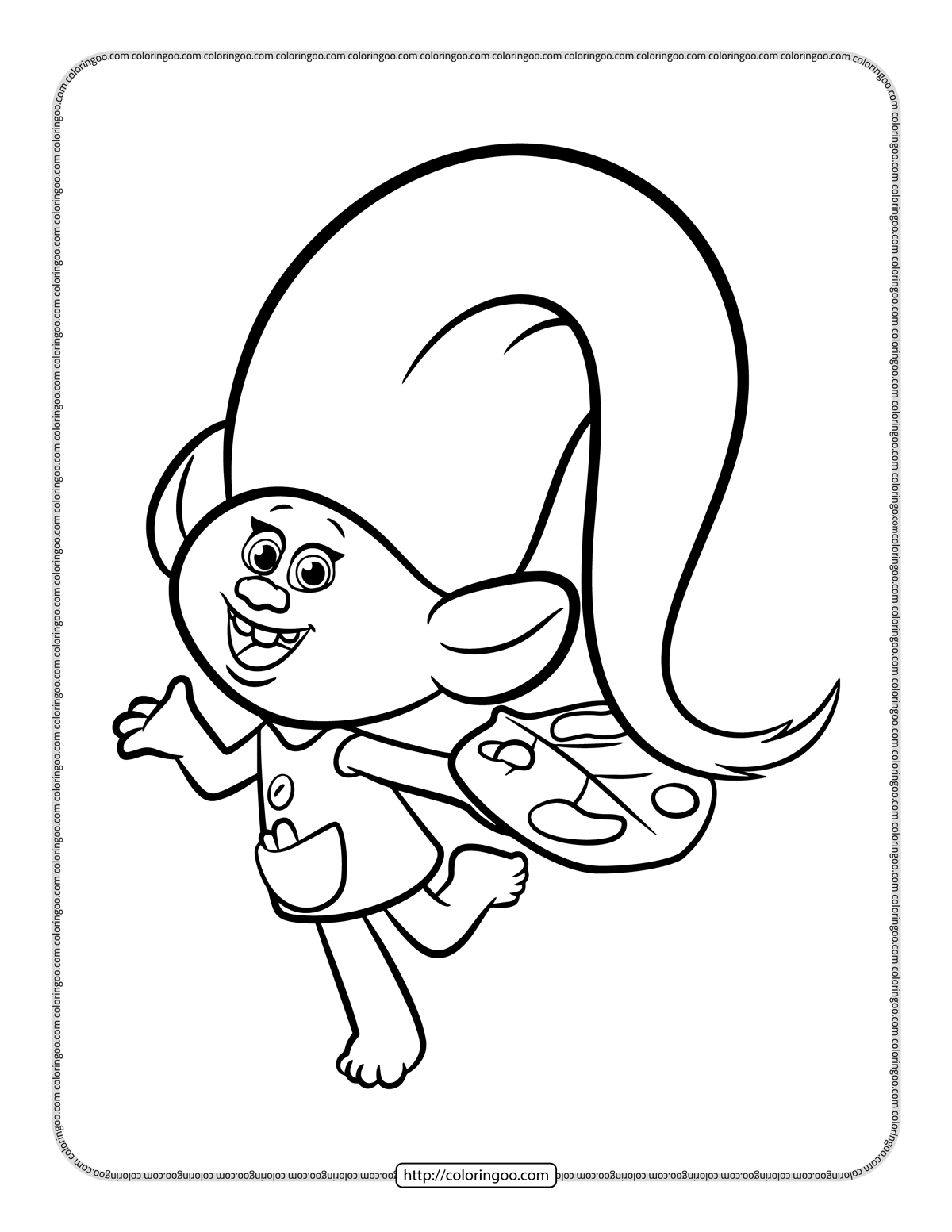 funko pop troll coloring pages